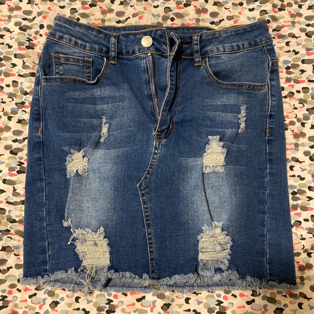 Jean Skirt from Shein